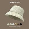 Autumn and winter hat women's new solid color bucket hat spring and autumn plain face small bucket hat versatile basin hat