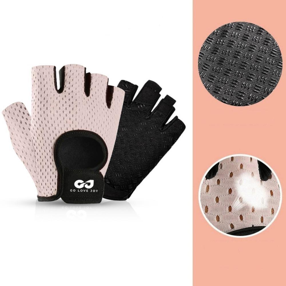 1 Pair Breathable Cycling Gloves Anti-Slip Half Finger Gloves Fitness Gloves  Weightlifting