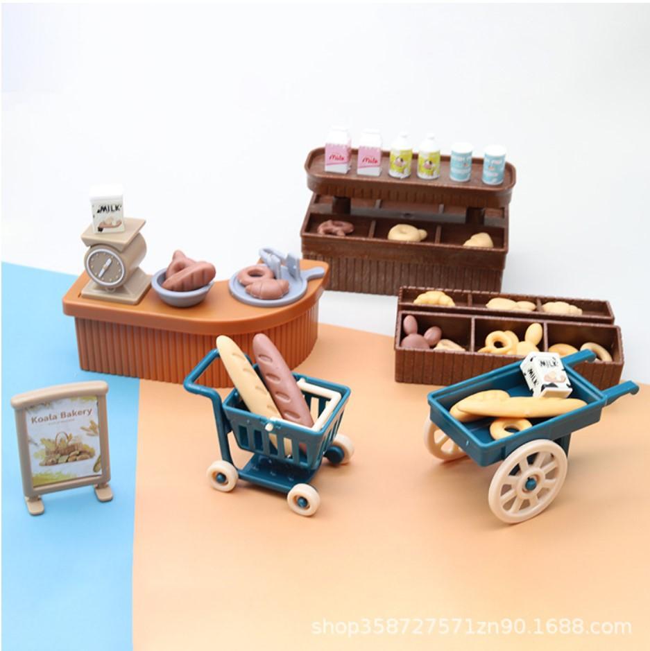 Play House Toy Simulation Mini Furniture Full Set Kitchen Doll House Miniature Food Play Scene Ornament Girl Model