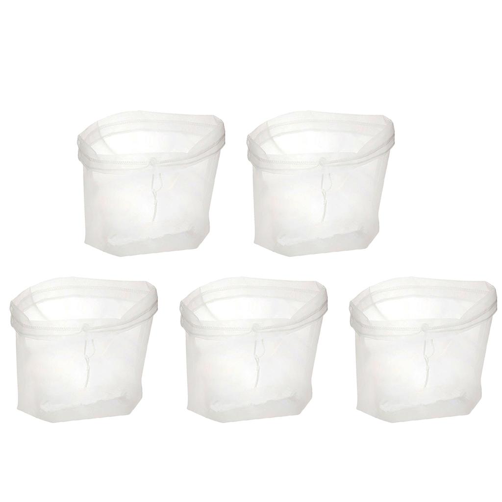 3Pcs Reusable Nut Milk Bags Large Mesh Filter 30x30cm Nylon Drawstring Food Strainer Cheesecloth Yogurt Soy Milk Pouch