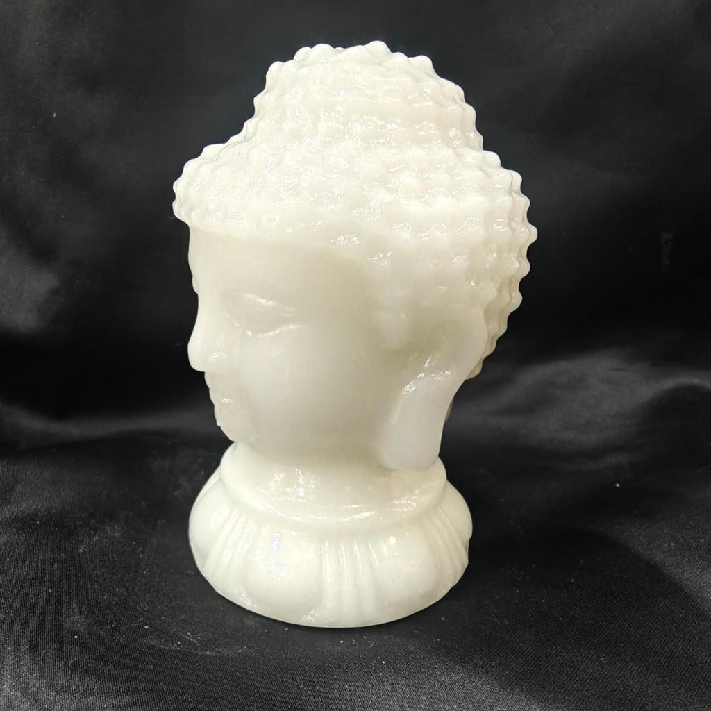 Luminous Buddha Head Resin Craft for Home Decor