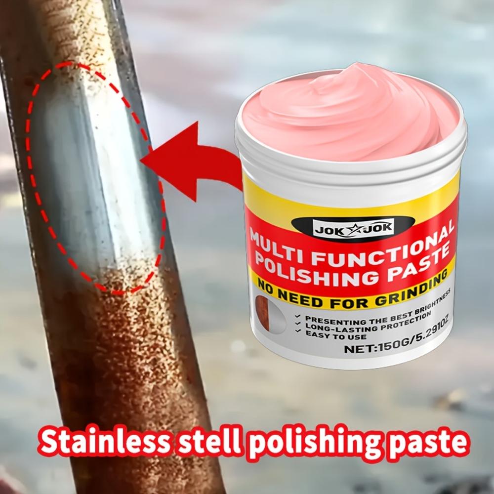 JOKJOK Metal Polishing & Rust Converter - No-Sanding Formula, Instant Rust Conversion & Chrome Repair Paste for Cars, Motorcycle