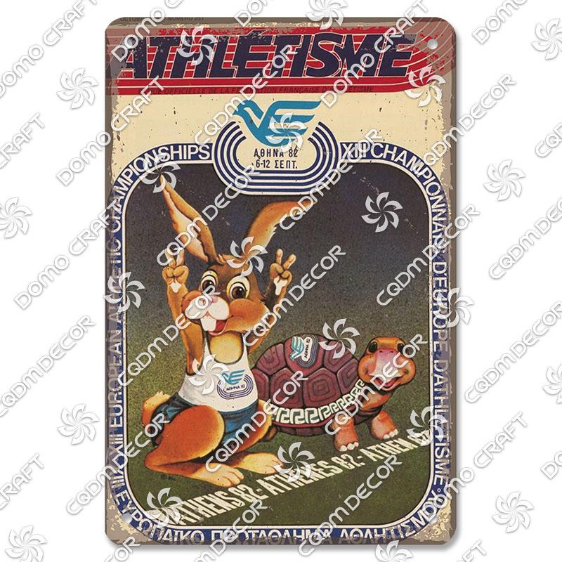 Run Race Poster Metal Plate Runner Run With Your Heart Running Shoes Metal Tin Signs Retro Wall Decor Club Gym Living Room Home