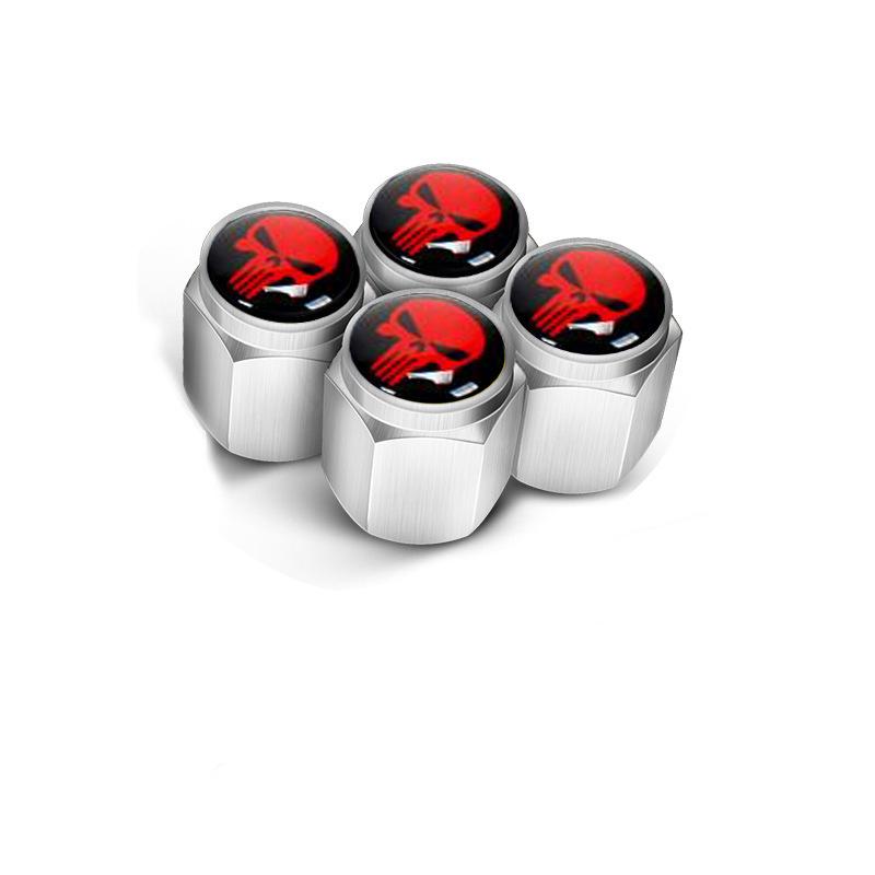 

Skull Ghost Anti-Theft Tire Valve Caps - Personalized Black Car Accessories
