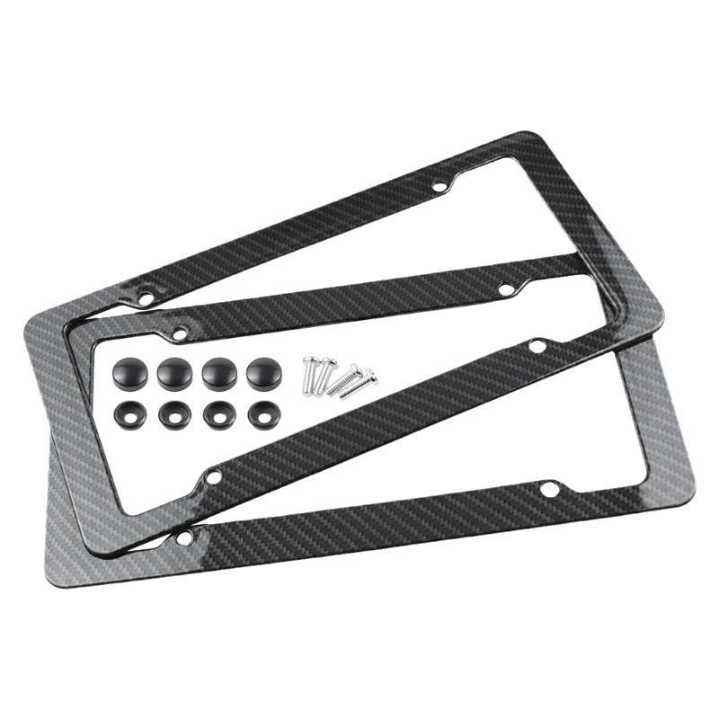 2026 Carbon Fiber ABS License Plate Frame for US/Canada Plates