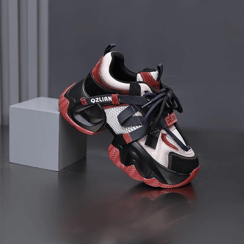 

Женские кроссовки «папины кроссовки» на толстой подошве, увеличивающие рост на 6 см, с мягкой подошвой, в сочетающейся по цвету, повседневные, универсальные, на шнуровке 37