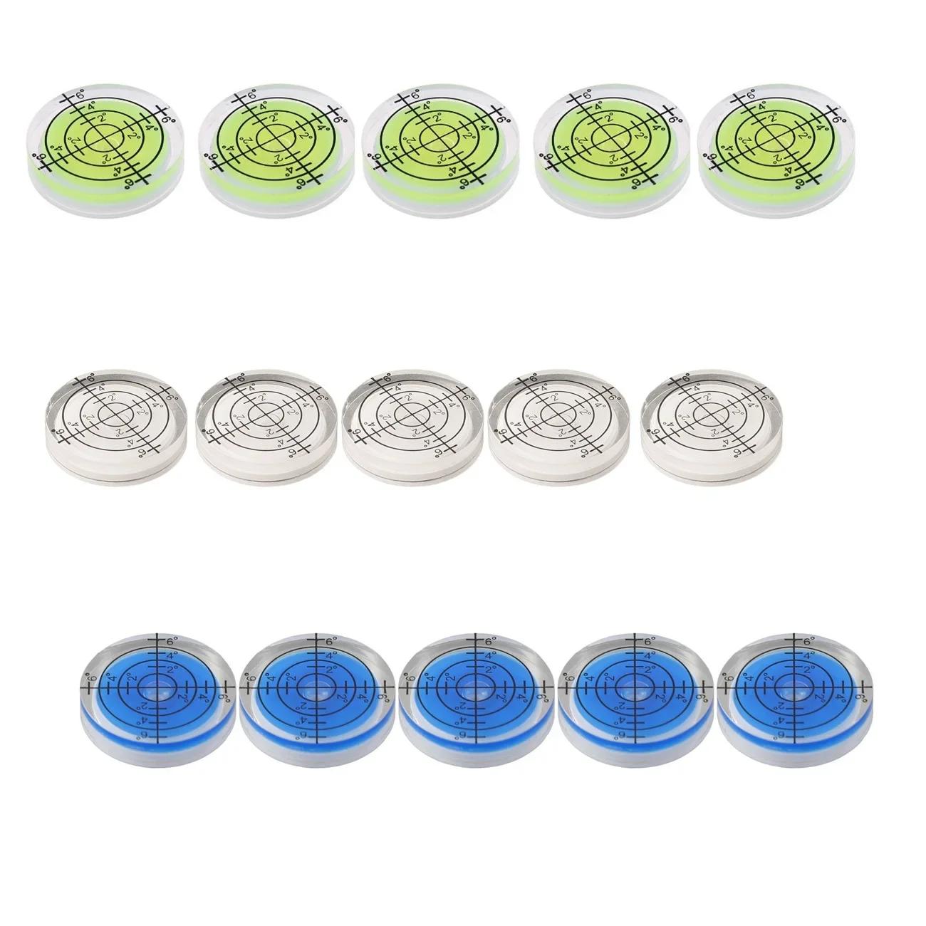 

Set of 15 32mm Bubble Levels with Degree Mark for Spirit Level Circular Measuring Meter for Adjusting Office Machines and Toys
