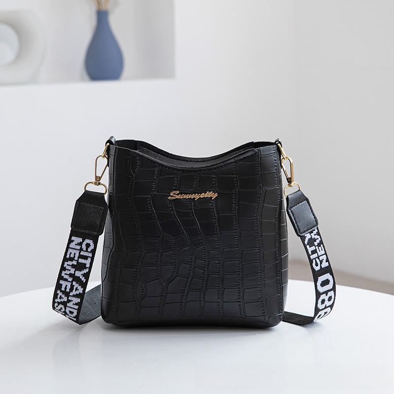 Damen-Umhängetasche, bedruckt, mit Schultergurt, Umhängetasche, klassisch, modisch, Beuteltasche