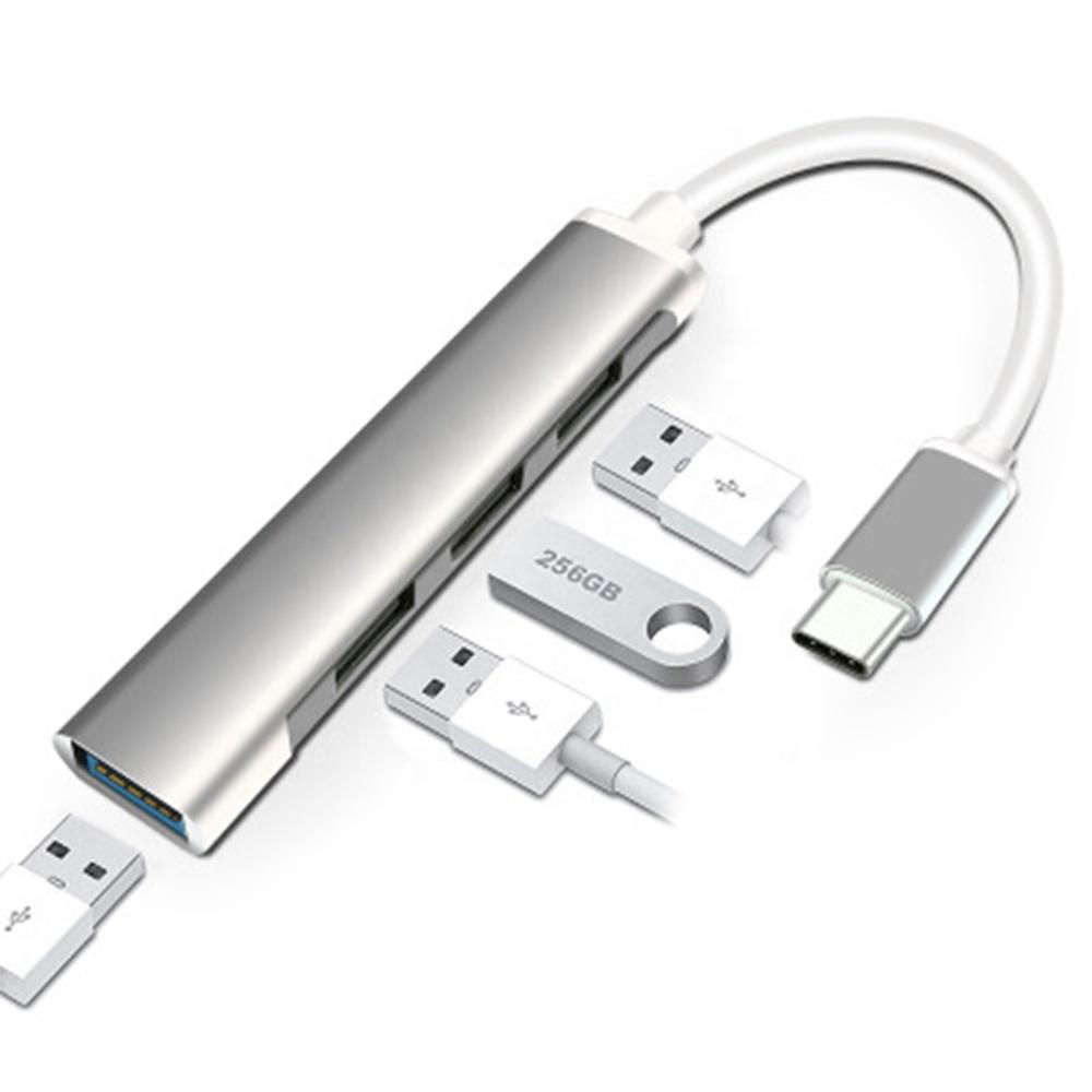 4 Port USB 3.0 Hub Multi-port USB Hub Type C to USB Splitter for PC Computer Accessories