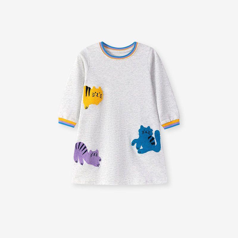 Little Maven Cross-Border Export Children s Dress, Autum Long-Sleeved Girl s Dress, Cute Kidsren s Dress S3138 2Y (90cm)