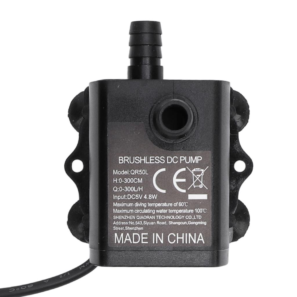 Submersible Water Pump Aquarium Fountain with Flow Adjustment Function USB Interface DC 5V 4.8W
