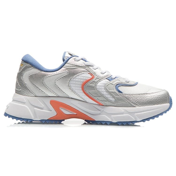 Li Ning Trendy Breathable Low top Running Shoes Men's Gray Green ARLR013-6