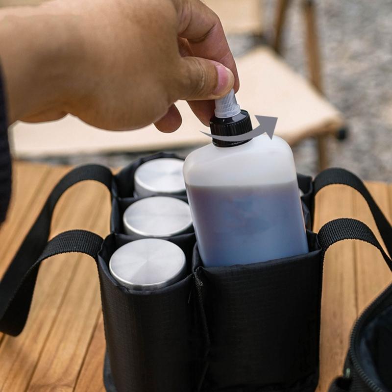 Przenośna Torba na Przyprawy Torba Organizery na Słoiczki z Przyprawami Uchwyt na Butelki z Przyprawami Mini Butelka na Przyprawy Pojemnik na Przyprawy