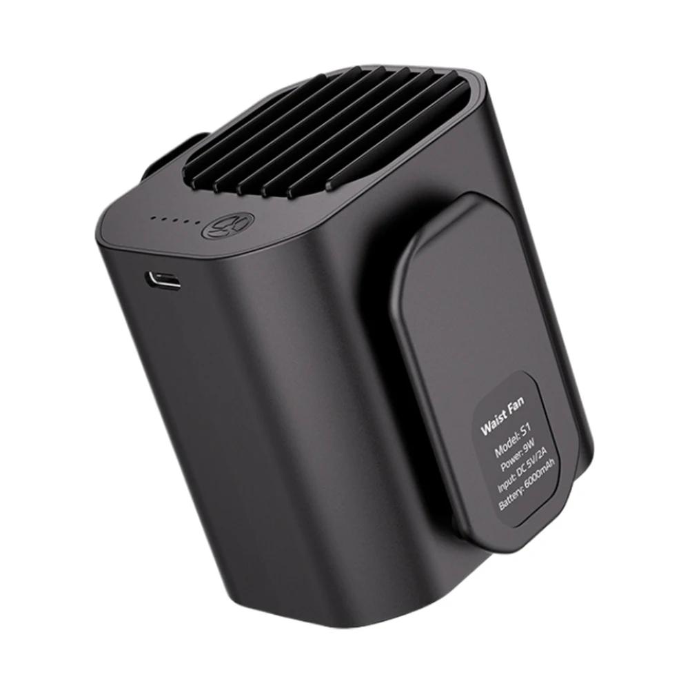 

Вентилятор с клипсой на пояс, вентилятор-пауэрбанк, многофункциональный охлаждающий вентилятор, светодиодный дисплей, мини-вентилятор с шейным шнурком для улицы, садоводства, пеших походов