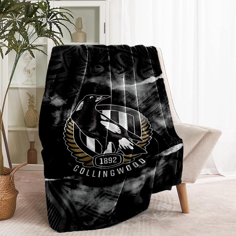 Football Club Print Blanket - Soft & Comfortable, for Bedroom, Travel, Sofa, Home Decoration - Birthday Christmas Gift for Friend