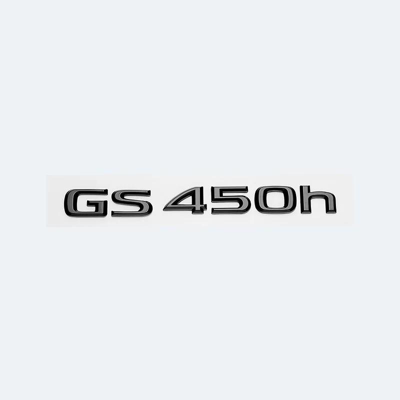 Pro Lexus GS200t GS250 GS300 GS350 GS430 GS460 GS450h HYBRID Logo zadního kufru Lesklá černá Znak ABS Dopis o modernizaci