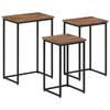VidaXL Nesting Coffee Tables 3 pcs Solid Teak Wood 358534