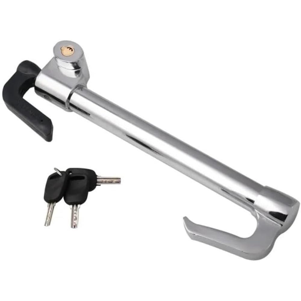 Car Steering Wheel Anti-Theft Lock Brake Lock Retractable Double Hook Car Clutch Pedal For Truck SUV Van Security