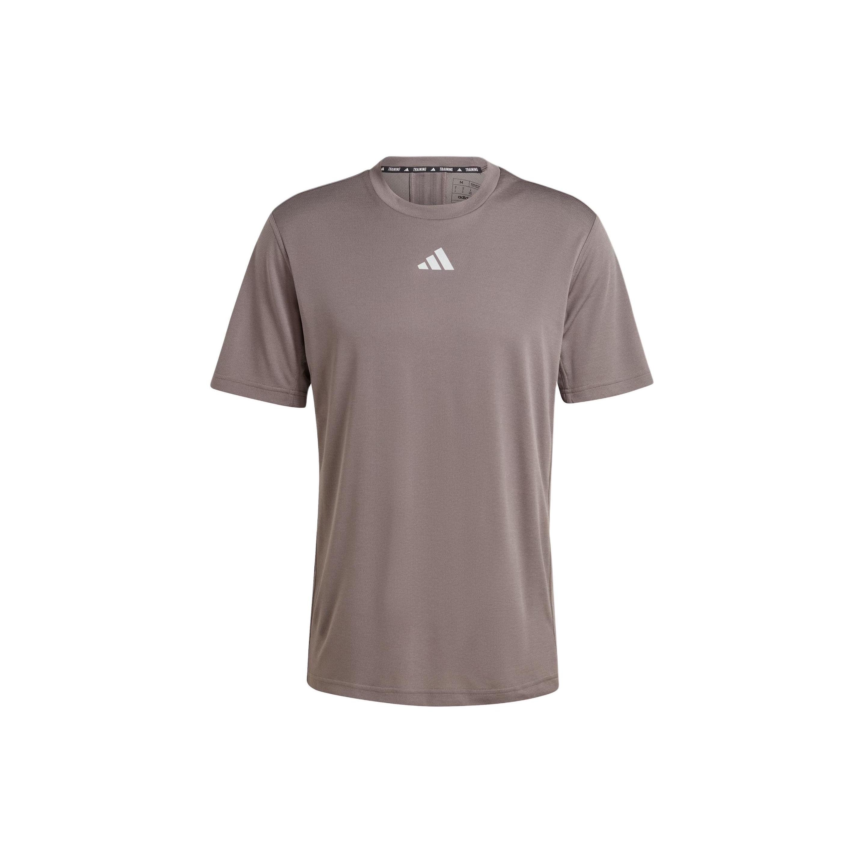 adidas HIIT Workout 3-Stripes T-shirt Asia Sizing Taupe Men s IS3720 S
