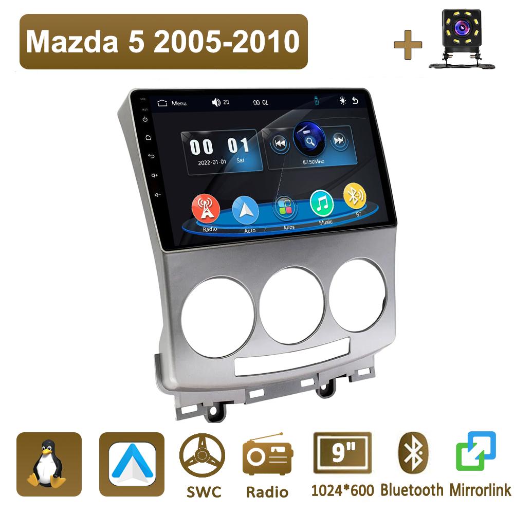 Icreative Car Radio Multimedia MP5 Player Head Unit Stereo BT For Mazda 5 2005-2010