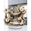 2D flat bird butterfly garden fountain ornament with base, Indoor Ornament for Living Room,Desk Topper Tablescape Decor