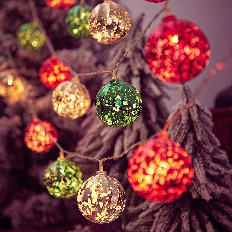 Festive Gold LED Christmas String Lights