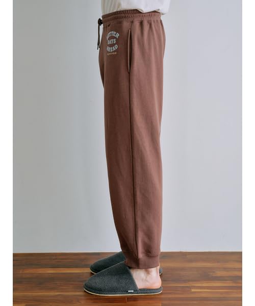 Fleece Print Long Pants PMCP255994BRWL [HOMME]