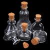 1:12 Dollhouse Mini Wish Bottle Glass Storage Bottle W/Cork Candy Jar Home Decor