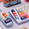 Wuxian Village Retro PBT Keycaps - Durable, Five-Sided Dye-Sub, Cross Stem