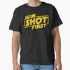 Han Shot First Distressed Yellow  Classic T-Shirt
