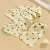 New Baby Cotton Soft Soothe Appease Square Towels Infant Color Matching Bandana Handkerchief Muslin Burp Cloths Feeding Bibs