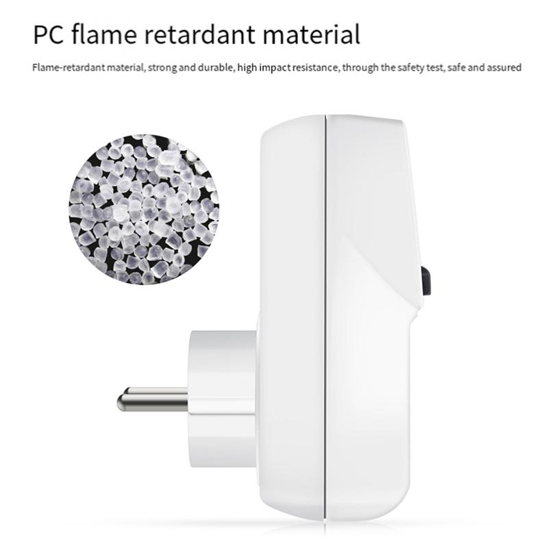 AD23-Digital Temperature Controller Socket Outlet Thermostat With Sensor Probe Heating Cooling Switch Backlight EU Plug
