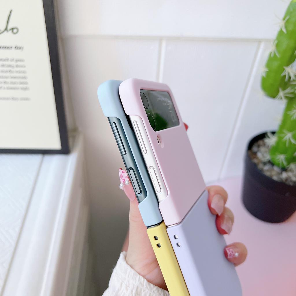 Bicolourable Phone Case For Samsung Galaxy Z Flip 1 2 3 4 /Z Fold 3 4 Protective Back Cover