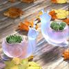 A Top Quality 1Pc 3D Snail Large Flower Pot Succulent Vase Silicone Mold for Concrete Plaster Epoxy Resin DIY Craft Home Decor