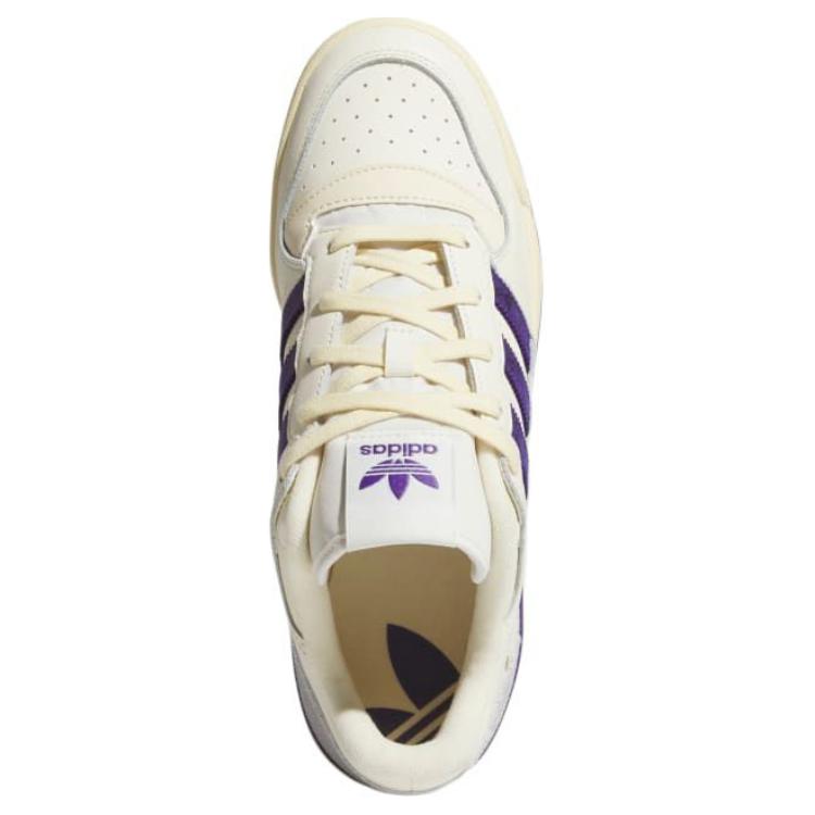 Adidas Forum Low CL Cream White Collegiate Purple Men Sneakers Warm-Vanilla JI3268