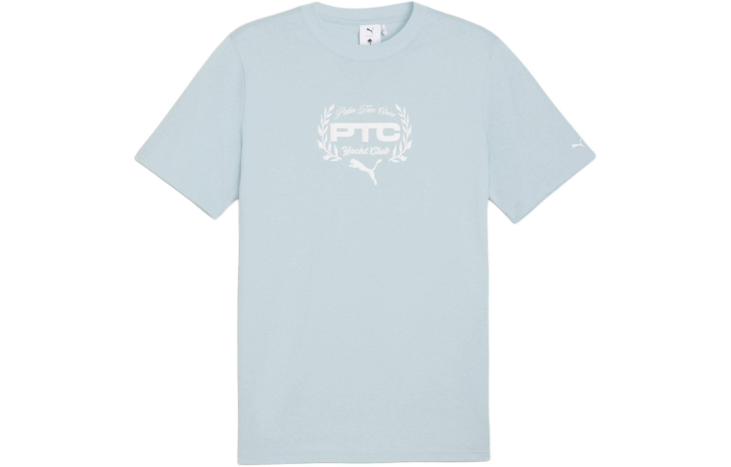 PUMA x Palm Tree Crew T Shirt Men s Light Blue 624726-22 M