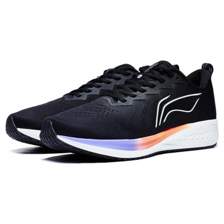 Li Ning Red Hare 6 Fabric Abrasion Resistant Low Top Running Shoes Men's Black ARMT015-24