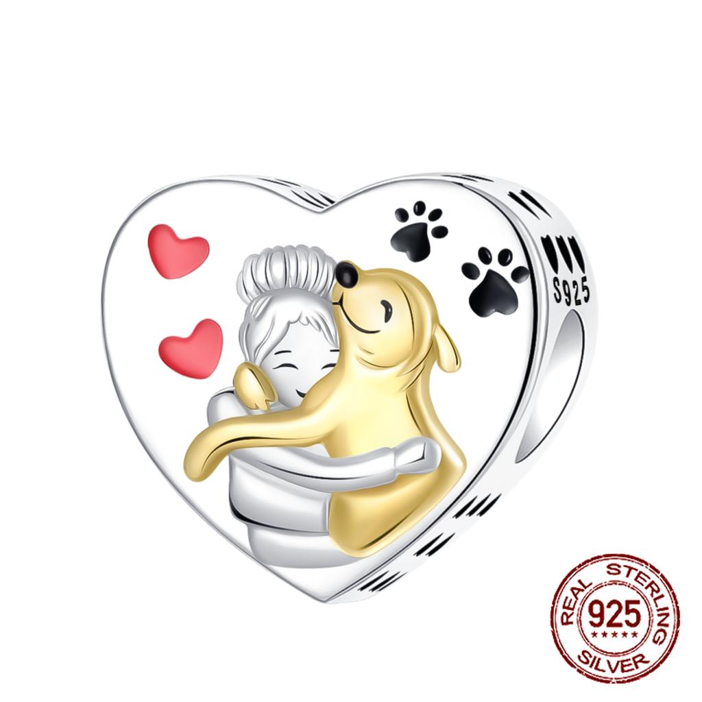 925 Silver Statue of Liberty Chameleon Skull Puppy Pendant Charm for Women DIY Jewelry Gift Fit Original Bracelets