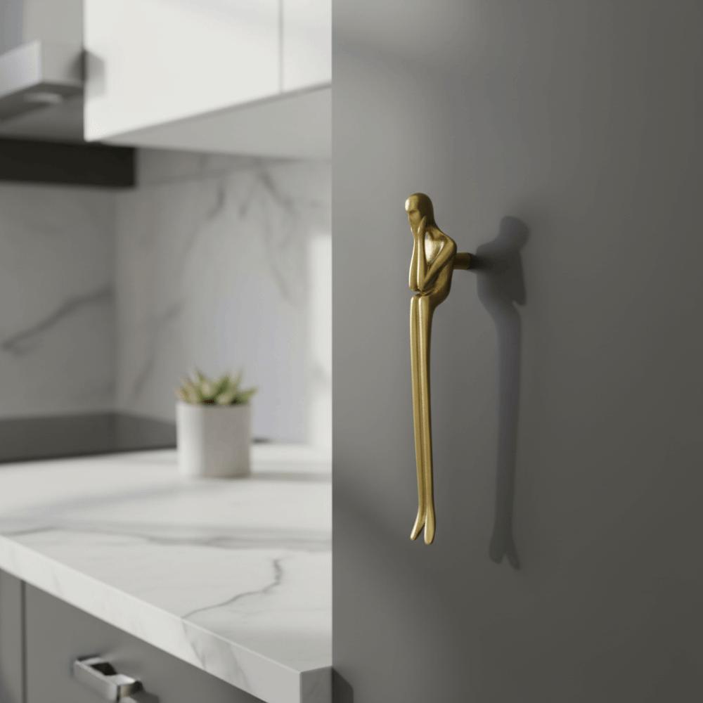 Solid Brass Door Knobs European Style Cabinet Handles French Nordic Door Handle  American Style