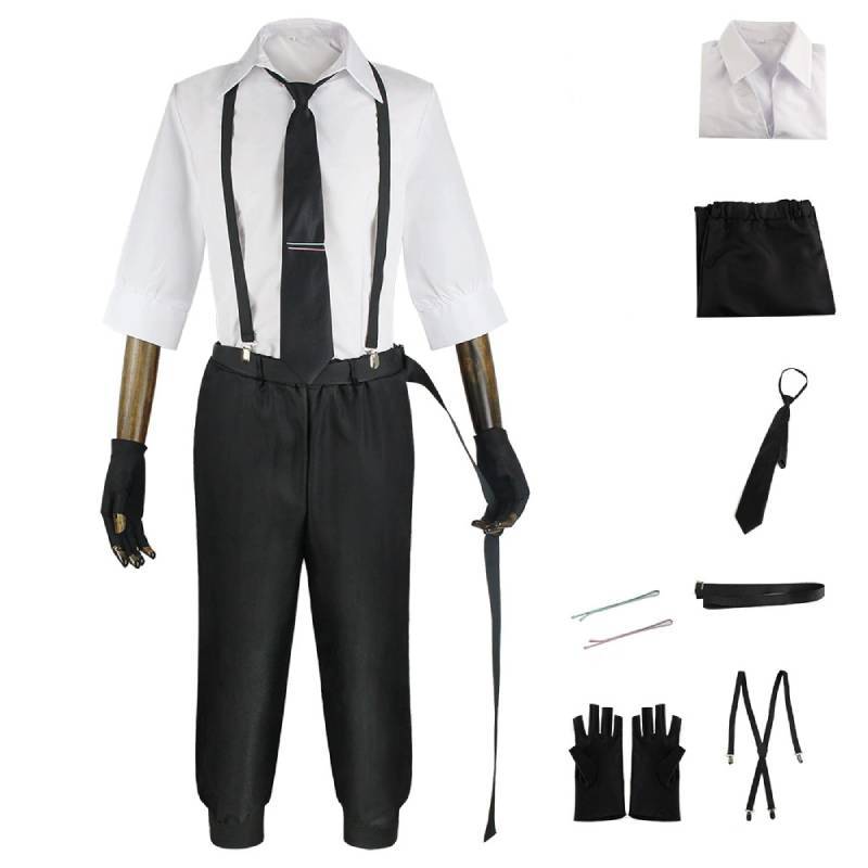 Bungo Stray Dogs Cosplay Outfit With Accessories For Anime Conventions Nakajima Atsushi,XS