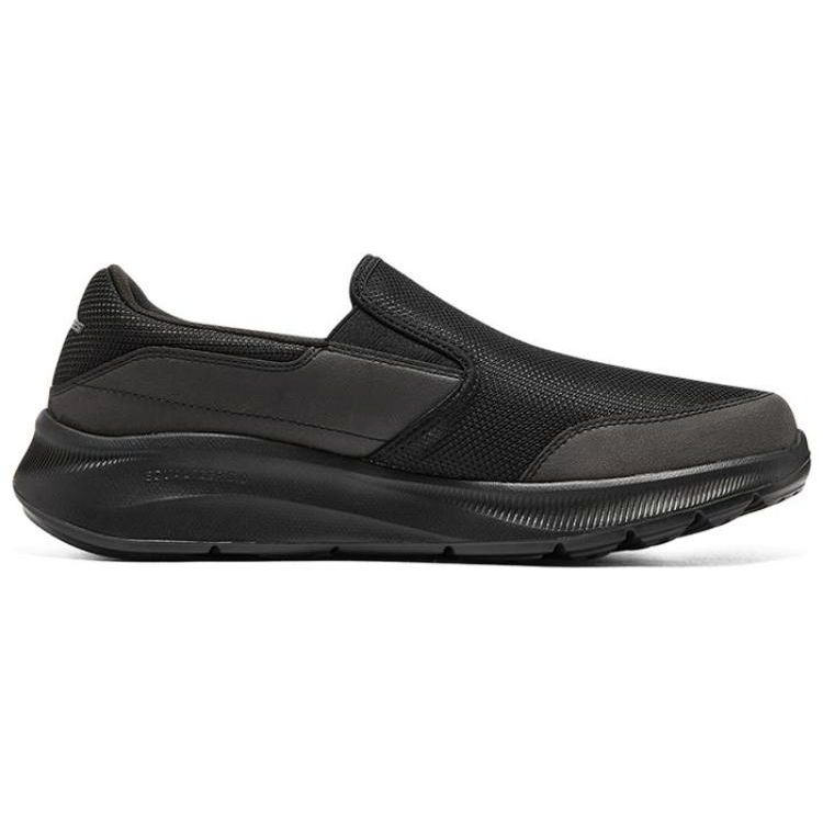 Skechers Equalizer 5.0 Mesh Leather Solid Color Refreshing Low-Top Casual Shoes Men sneaker Black 232515-BBK