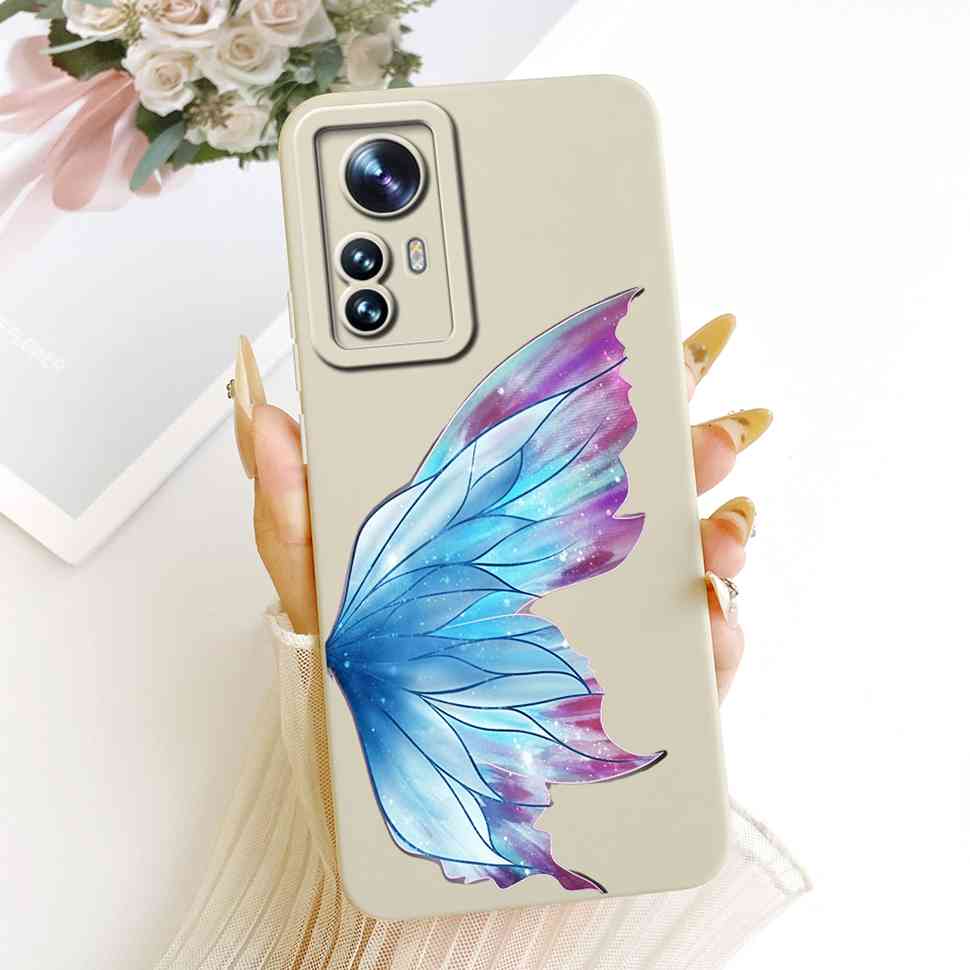 For Xiaomi Mi 12 Pro 2201122C Case Bright Flowers LOVE Silicone Soft Back Cover For Xiaomi MI12 PRO Mi 12S Pro 6.73" Phone Cases
