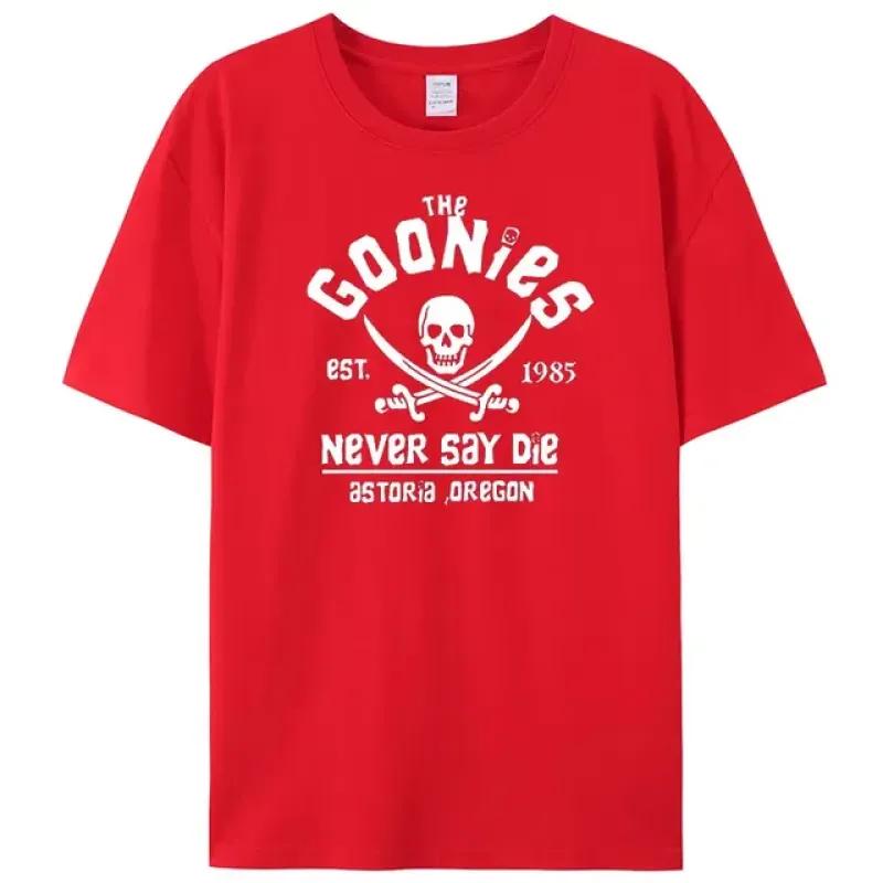 

Забавная футболка в стиле хип-хоп для мужчин и женщин, повседневная футболка с пиратским флагом штата Орегон Never Say Die, популярный хлопковый дышащий топ с короткими рукавами XXXL