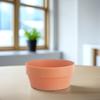 6Pcs Imitation Clay Flowerpot Round Plastic Basin with Drainage Hole Succulent Planter Indoor Outdoor Balcony Desk Garden