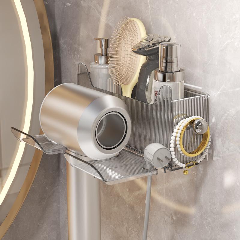 Ohne Bohren Haartrockner Aufbewahrungsregal für das Badezimmer