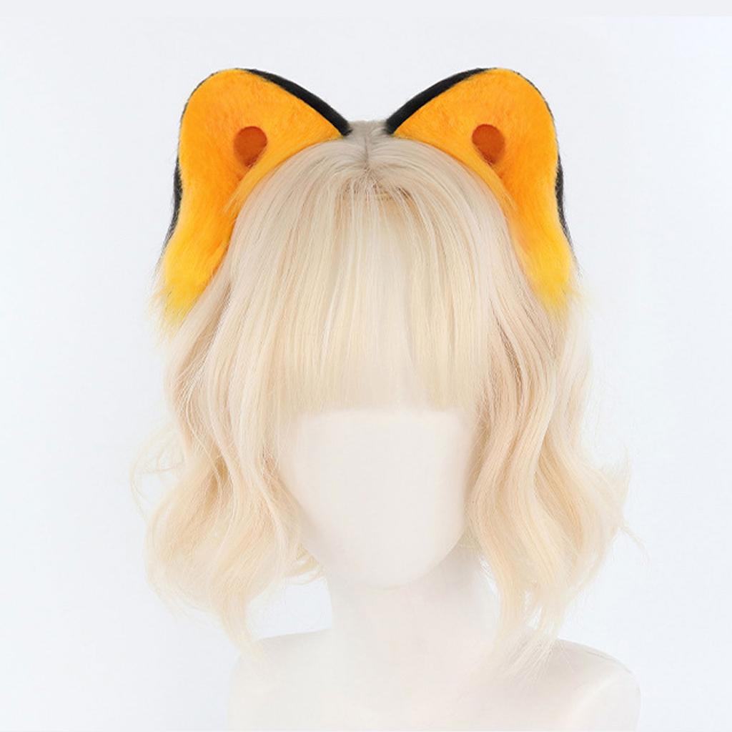 Pälsig plyschkattöronpannband Mjuk handgjord hårstylingaccessoar för Halloween Cosplay fest Kostym Evenemang Samling