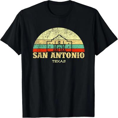 Retro tričko The Alamo San Antonio Texas Stát Osamělé hvězdy Tričko