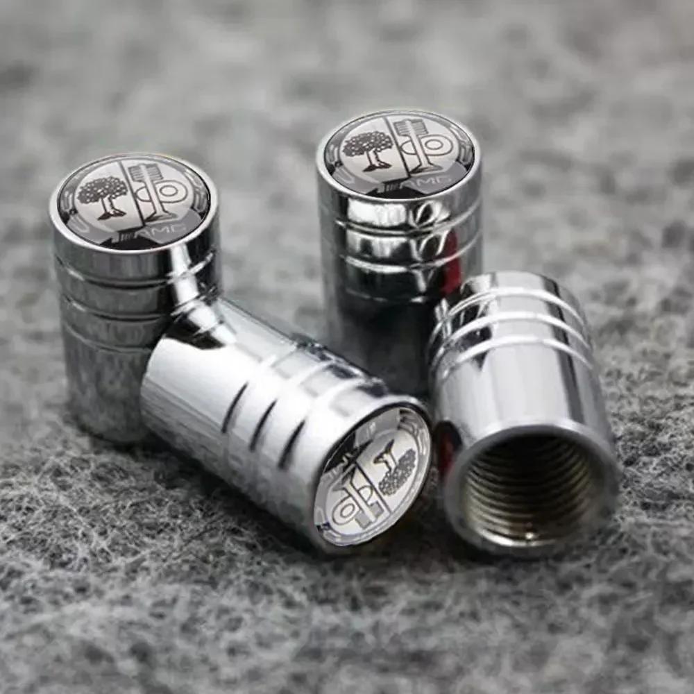 C200 E200 Ny 2025 För Mercedes Benz 4st Metallpläterade Bil Lastbil Cykel Däckventilkorkar Fälgstam Kapslar Ventiler För Mercedes Benz