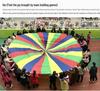 Rainbow Umbrella Early Education Outdoor Parent-Child Toys and Sports Equipment for Kids