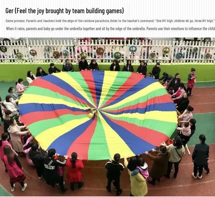 Rainbow Umbrella Early Education Outdoor Parent-Child Toys and Sports Equipment for Kids